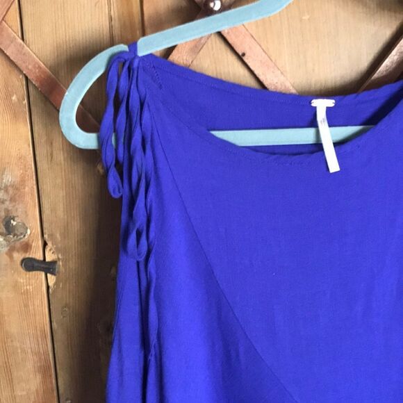 Free People purple cold shoulder tunic dress - Picture 6 of 7